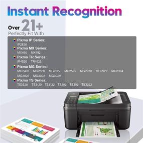 img 2 attached to 🖨️ ONLYU Remanufactured Ink Cartridge Replacements for Canon PG-245XL CL-246XL PG-243 CL-244 - Compatible with Pixma MX492 MX490 MG2420 MG2520 MG2522 TS3120 TR4520 MG3022 MG2522 MG2922 - Includes 1 Black, 1 Tri-Color