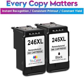 img 3 attached to 🖨️ ONLYU Remanufactured Ink Cartridge Replacements for Canon PG-245XL CL-246XL PG-243 CL-244 - Compatible with Pixma MX492 MX490 MG2420 MG2520 MG2522 TS3120 TR4520 MG3022 MG2522 MG2922 - Includes 1 Black, 1 Tri-Color