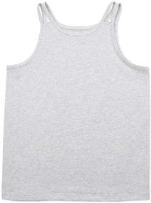 img 3 attached to Kid Nation Sleeveless Crewneck Heather Girls' Apparel and Tops, Tees & Blouses