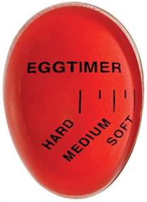 img 1 attached to 🥚 Pop Egg Timer - Innovative Color Changing Soft/Medium/Hard Boiled Eggs Gauge - Premium Nontoxic Resin Material - Handwash Cleaning - Red - 943