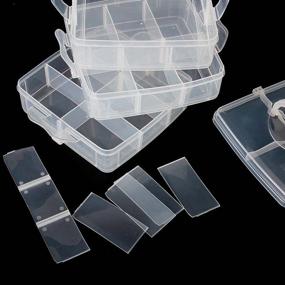 img 2 attached to 💎 ULTNICE Mini Transparent Jewellery Storage Box with Removable Dividers - 3 Layer, 18 Compartments