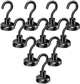 img 4 attached to 🧲 Black Magnetic Refrigerator Hooks - Essential Accessories for Enhanced Organization