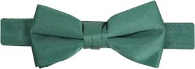 img 4 attached to 👔 HoldEm Satin Solid Adjustable Pre-Tied Boys' Bow Ties - Essential Accessories for Classy Looks
