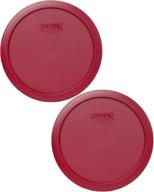 🍷 pyrex sangria red plastic food storage lids bundle - 2 items: 7402-pc 6/7-cup логотип