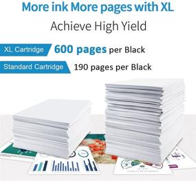 img 2 attached to Evinki 63xl Ink Cartridges: Remanufactured HP Ink 63 63xl Compatible with OfficeJet 3830, Envy 4520, Deskjet 3630 (2-Pack)