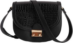 img 4 attached to Feversole Crossbody Leather Shoulder Adjustable Women's Handbags & Wallets and Satchels