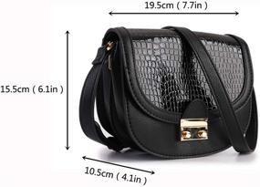 img 3 attached to Feversole Crossbody Leather Shoulder Adjustable Women's Handbags & Wallets and Satchels