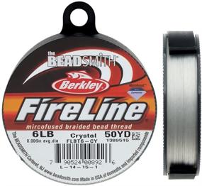 img 1 attached to Beadsmith Fireline Braided Bead Thread 🧵 6-Pound Crystal: 50 Yards, High Quality and Durable