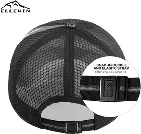 img 2 attached to ELLEWIN Unisex Breathable Full Mesh Baseball Cap: Quick Dry 🧢 Running Hat, Lightweight Cooling Water Sports Hat - Ultimate Performance Gear