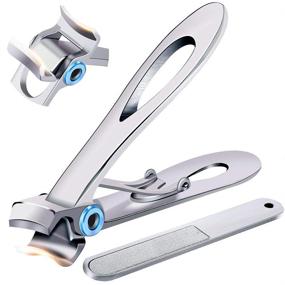 img 4 attached to 💅 Pretty Diva Wide Jaw Opening Oversized Nail Clippers - Best Stainless Steel Heavy Duty Toenail Clippers for Thick Nails - Extra Large Toenail Clippers for Men, Seniors & the Elderly