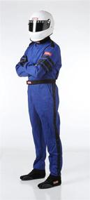 img 3 attached to 🔥 RaceQuip Single Layer One Piece Fire Suit - SFI 3.2A/1 Blue (Small) - #110022