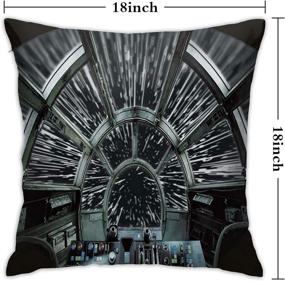 img 3 attached to 🌟 2-Pack Polyester Throw Pillow Case Cushion Cover Star Wars Sofa Home Decorative 18x18 inch / 45x45cm