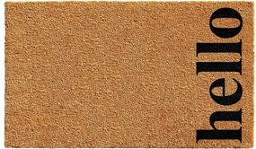 img 4 attached to 👋 Calloway Mills Natural/Black Vertical Hello Doormat - 17"x29" Outdoor Entrance Mat