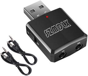 img 4 attached to 🔌 SZMDLX USB Bluetooth 5.0 Transmitter Receiver 3-in-1 Magi HiFi Wireless Audio Adapter: Enhance Your Car, Headset, PC, and Home Stereo with Bluetooth 5.0 EDR and USB Power Supply