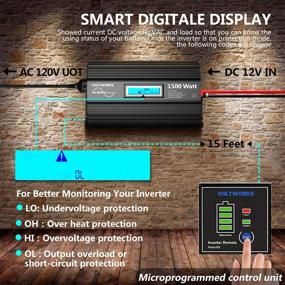 img 1 attached to VOLTWORKS Inverter 110V 120V Outlets 1500Watt