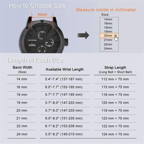 img 1 attached to Стиль встречается с прочностью: WOCCI силиконовый ремешок на замену из нержавеющей стали для женских часов