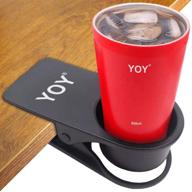 🖤 black home office table desk side huge clip water drink beverage soda coffee mug holder cup saucer design for yoy drinking logo