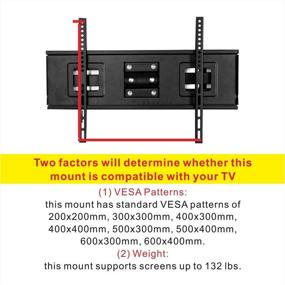 img 2 attached to 📺 FLEXIMOUNTS CR1 Curved Panel TV Wall Mount Bracket for 32-65 Inch UHD OLED 4k Samsung LG Vizio TVs - Secure and Stylish Mounting Solution