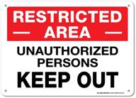 restricted area unauthorized persons sign logo