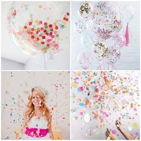 img 2 attached to 🎉 PartyWoo Confetti Balloon, Pack of 20, 12 inch Latex Balloons for Kids, Helium Balloons, Clear & Glitter Balloons for Wedding Decorations, Birthday Party & Baby Shower