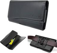 aiscell black belt loop wallet pouch for moto g fast logo