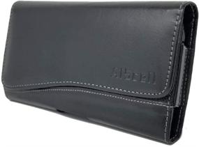 img 1 attached to AISCELL Black Belt Loop Wallet Pouch For Moto G Fast