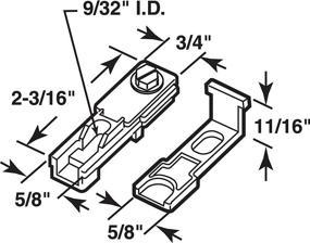 img 1 attached to Slide Co 16916 Bi Fold Pivot Bracket