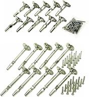 🔩 atlantis rail easy system: swivel terminating end / turnbuckle (10 pack) and cable tensioner-flat (10 pack) - optimal cable railing accessories logo