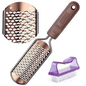 img 4 attached to 🦶 Professional Foot Scrubber Pedicure Foot File - Golden Callus Remover for Wet and Dry Feet | Ejiubas Colossal Feet Scrubber Rasp for Enhanced SEO