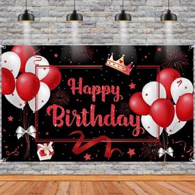 img 4 attached to Birthday Decorations Background Anniversary 71X44Inch