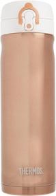 img 3 attached to Stay Hydrated on-the-Go with Thermos 16-Ounce Rose Gold Stainless Steel Sport Bottle