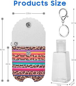 img 2 attached to 🧴 Stay Germ-free on the Go with Airoak Reusable Sanitizer Liquids Keychain