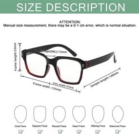 img 1 attached to GTSY Pairs Reading Glasses Women Vision Care for Reading Glasses