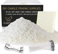 craftbud candle wax: premium diy candle making supplies with 10 lb soy wax - complete kit for adults and kids logo