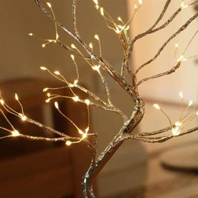 img 1 attached to S-Union Tabletop Bonsai Lighted Tree 108 LED Christmas Decorations Table Tree Lamp Lights, Battery/USB Operated, Artificial Tree for Wedding Party Gifts, Indoor Outdoor Bedroom Desktop Decor - Enhanced SEO