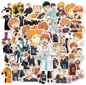 img 4 attached to Haikyuu Japanese Anime Stickers - Adorable Boy and Girl Characters for Laptop, Bedroom, Car, Skateboard, and More!