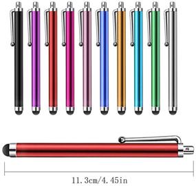 img 3 attached to 🖊️ CKANDAY 21-Pack Stylus Pen Set: Universal Capacitive Styli for iPad, iPhone 6s-8 Plus, Kindle, Samsung Note S5-S8 Edge, Tablet | Digital Touch Screen Pens in 11 Colors