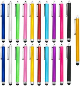 img 4 attached to 🖊️ CKANDAY 21-Pack Stylus Pen Set: Universal Capacitive Styli for iPad, iPhone 6s-8 Plus, Kindle, Samsung Note S5-S8 Edge, Tablet | Digital Touch Screen Pens in 11 Colors