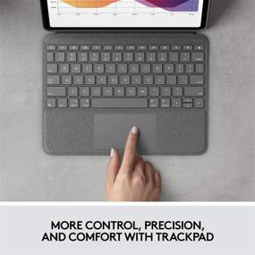 img 3 attached to 🔌 Logitech Folio Touch Graphite iPad Air (4th Gen) Keyboard Case with Built-in Trackpad and Smart Connector