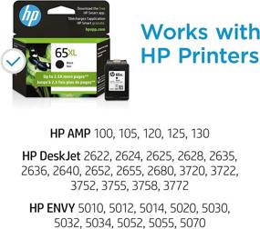 img 3 attached to 🖨️ HP 65XL Black High-yield Ink Cartridge for HP AMP 100, DeskJet 2600, 3700, ENVY 5000 – Instant Ink Eligible (N9K04AN)