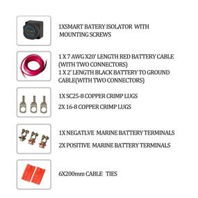 img 3 attached to 🔋 Комплект двойного изолятора для батарей на 12 В, 140 А с чувствительным к напряжению реле - полный зарядник VSR для двойного аккумулятора