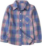 flannel button sleeve toddlers little boys' clothing and tops, tees & shirts logo