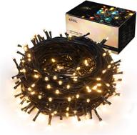 🎄 epesl warm white indoor/outdoor christmas string lights - 11m/36ft 110 leds 8 modes waterproof end-to-end extendable fairy lights with plug for thanksgiving day, halloween, wedding, patio, home decoration логотип