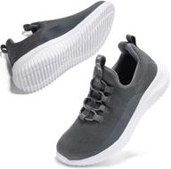 👟 stq kids lightweight slip-on walking sneakers for girls and boys logo