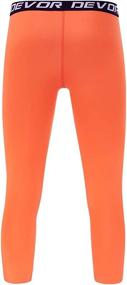 img 1 attached to DEVOROPA Boys Leggings: Quick-Dry Compression Pants for Youth Sports & Basketball Base Layer