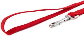 img 3 attached to Jackpet Dog Lead: Strong Belt Long Line Leash, 10 Ft Red - Perfect for Outdoor Training of Medium to Large Puppies