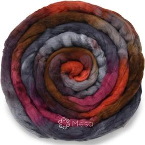 img 3 attached to 🎨 Vibrant Artisan Wool Roving for Spinning and Felting - DOUBLE DIP. Expertly Hand-Dyed in the USA, Drawing Inspiration from Scenic Mesa Landscapes.