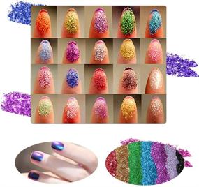 img 2 attached to 🌈 32 Colors Fine Slime Glitter Powder, Craft Sequins, Multi-Purpose Glitter Dust for Body, Face, Hair, Makeup, Art, DIY Craft - 1 Box