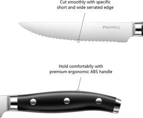 img 1 attached to PICKWILL Stainless Serrated Dishwasher Restaurant