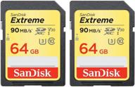 💾 sandisk 64gb extreme sdxc memory uhs-i card 2-pack - efficient storage solution logo